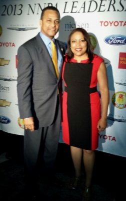 Loretta Smith with NNPA President Cloves Campbell