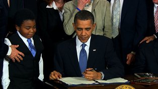 President Obama signs Obamacare law