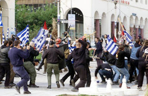 Golden Dawn clashed violently with anarchists in Thessaloniki