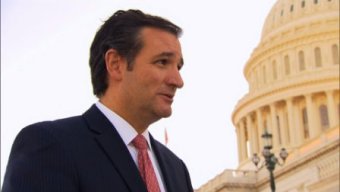 Ted Cruz in front of the Capitol Building