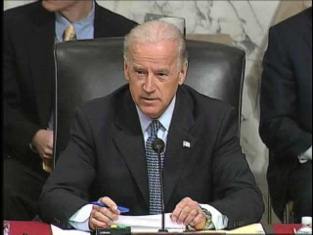 Vice President Joe Biden at desk