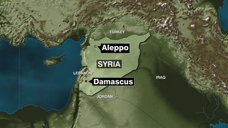 Syria Aleppo map