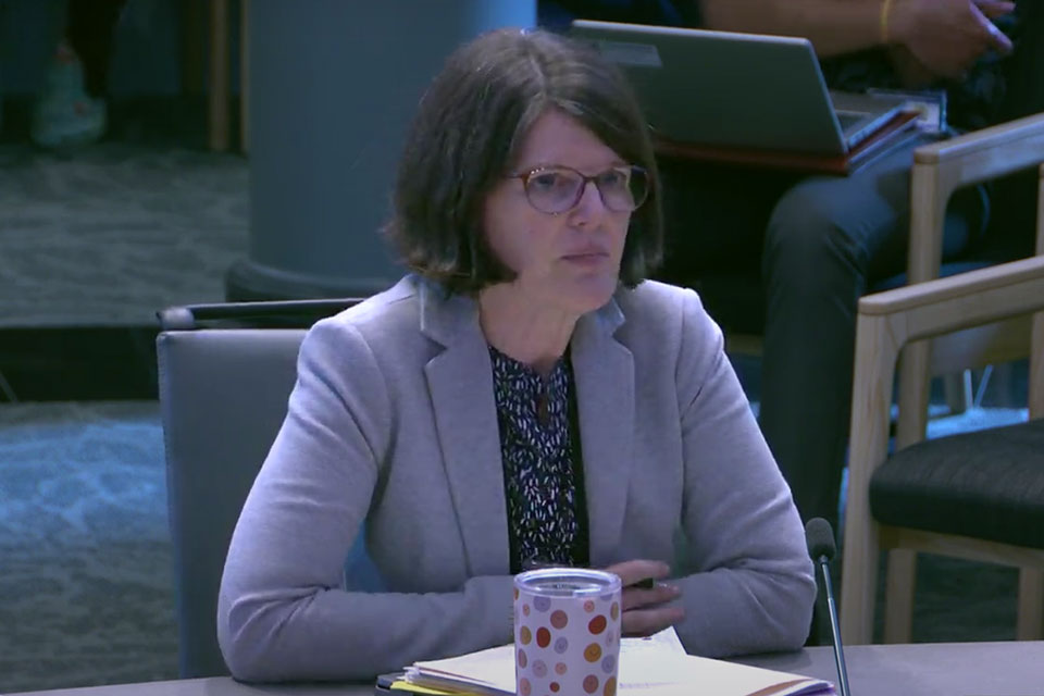 Portland City Ombudsman Jennifer Croft (screenshot from city council meeting)